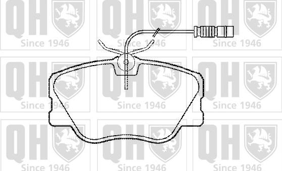 Quinton Hazell BP570 - Kit pastiglie freno, Freno a disco autozon.pro