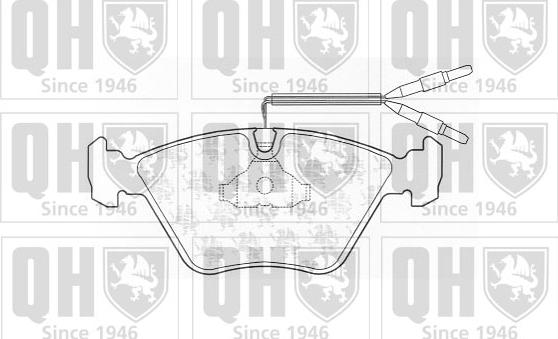 Quinton Hazell BP699 - Kit pastiglie freno, Freno a disco autozon.pro