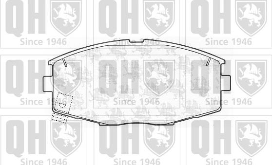 Quinton Hazell BP656 - Kit pastiglie freno, Freno a disco autozon.pro