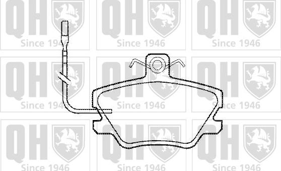 Quinton Hazell BP653 - Kit pastiglie freno, Freno a disco autozon.pro