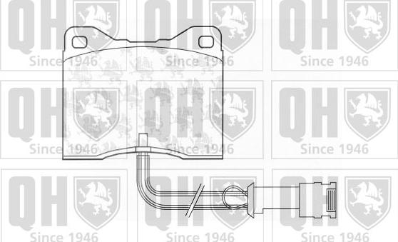 Quinton Hazell BP652 - Kit pastiglie freno, Freno a disco autozon.pro