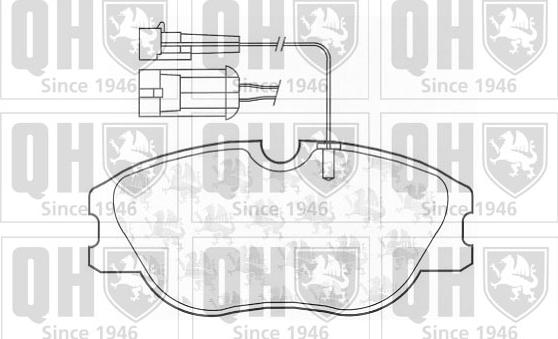 Quinton Hazell BP665 - Kit pastiglie freno, Freno a disco autozon.pro