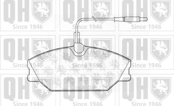 Quinton Hazell BP605 - Kit pastiglie freno, Freno a disco autozon.pro