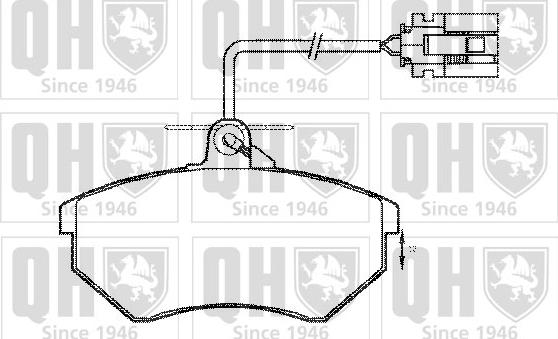 Quinton Hazell BP608 - Kit pastiglie freno, Freno a disco autozon.pro