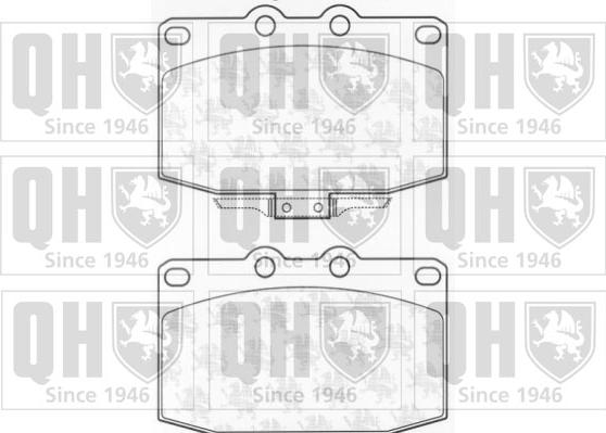 Quinton Hazell BP674 - Kit pastiglie freno, Freno a disco autozon.pro