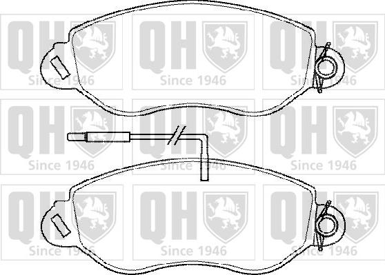 Quinton Hazell BP1450 - Kit pastiglie freno, Freno a disco autozon.pro