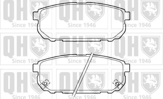 Quinton Hazell BP1401 - Kit pastiglie freno, Freno a disco autozon.pro