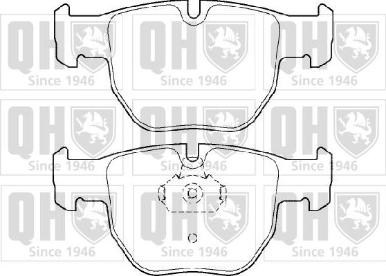 Quinton Hazell BP1410 - Kit pastiglie freno, Freno a disco autozon.pro