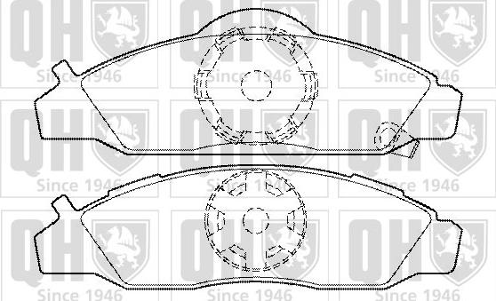 Quinton Hazell BP1485 - Kit pastiglie freno, Freno a disco autozon.pro