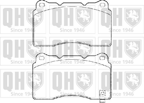 Quinton Hazell BP1486 - Kit pastiglie freno, Freno a disco autozon.pro