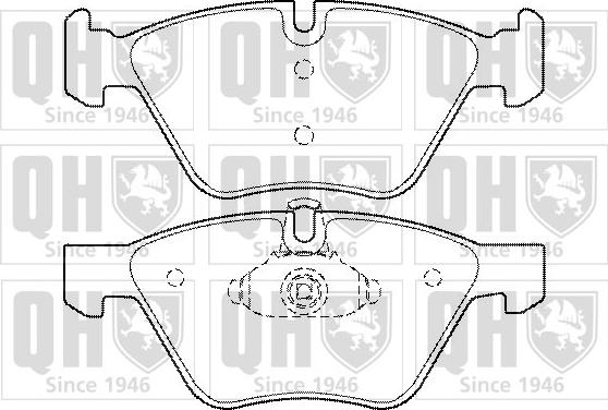 Quinton Hazell BP1424 - Kit pastiglie freno, Freno a disco autozon.pro