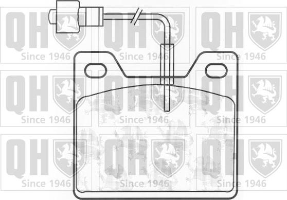 Quinton Hazell BP142 - Kit pastiglie freno, Freno a disco autozon.pro