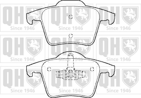 Quinton Hazell BP1471 - Kit pastiglie freno, Freno a disco autozon.pro