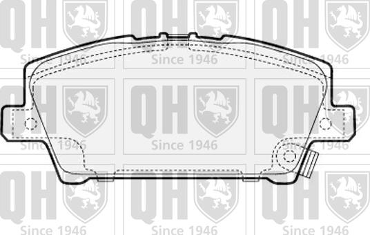 Quinton Hazell BP1598 - Kit pastiglie freno, Freno a disco autozon.pro