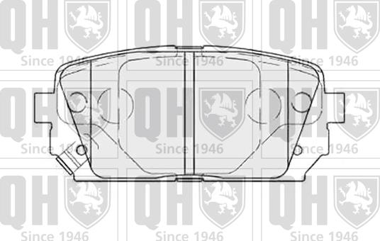 Quinton Hazell BP1593 - Kit pastiglie freno, Freno a disco autozon.pro