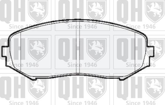 Quinton Hazell BP1545 - Kit pastiglie freno, Freno a disco autozon.pro