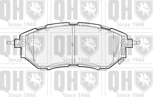 Quinton Hazell BP1543 - Kit pastiglie freno, Freno a disco autozon.pro