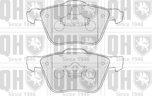 Quinton Hazell BP1547 - Kit pastiglie freno, Freno a disco autozon.pro