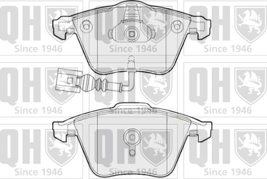 Quinton Hazell BP1564 - Kit pastiglie freno, Freno a disco autozon.pro