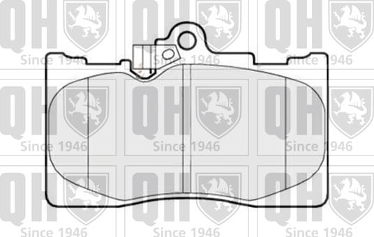 Quinton Hazell BP1519 - Kit pastiglie freno, Freno a disco autozon.pro