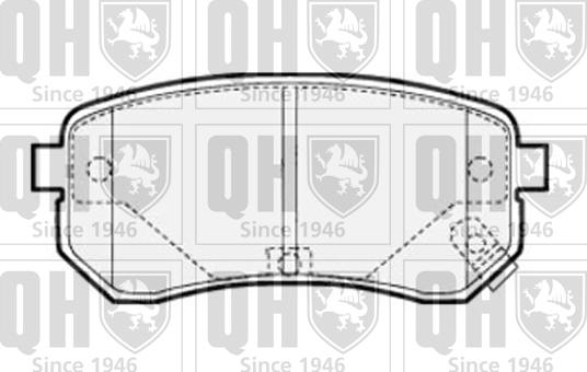 Quinton Hazell BP1516 - Kit pastiglie freno, Freno a disco autozon.pro