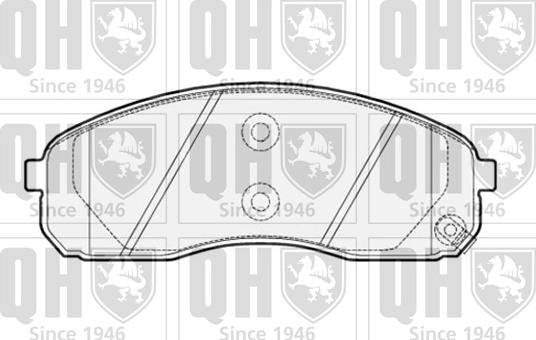 Quinton Hazell BP1513 - Kit pastiglie freno, Freno a disco autozon.pro