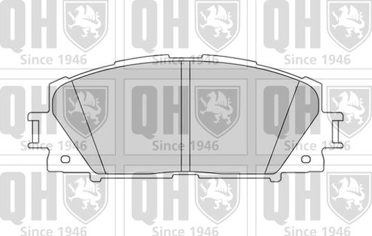 Quinton Hazell BP1586 - Kit pastiglie freno, Freno a disco autozon.pro