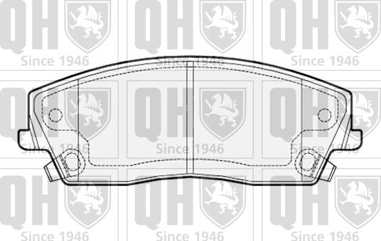 Quinton Hazell BP1535 - Kit pastiglie freno, Freno a disco autozon.pro