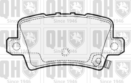 Quinton Hazell BP1536 - Kit pastiglie freno, Freno a disco autozon.pro