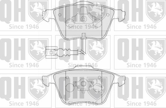 Quinton Hazell BP1533 - Kit pastiglie freno, Freno a disco autozon.pro