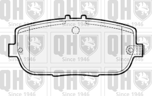 Quinton Hazell BP1521 - Kit pastiglie freno, Freno a disco autozon.pro