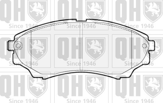 Quinton Hazell BP1523 - Kit pastiglie freno, Freno a disco autozon.pro