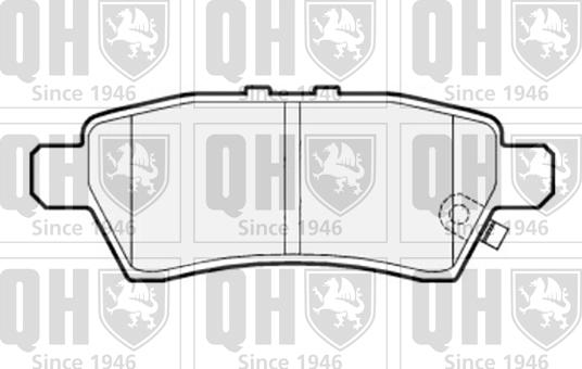 Quinton Hazell BP1527 - Kit pastiglie freno, Freno a disco autozon.pro