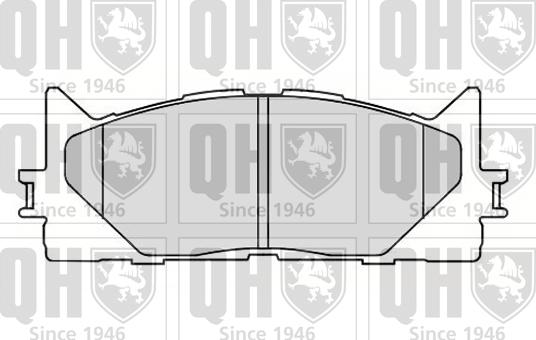 Quinton Hazell BP1611 - Kit pastiglie freno, Freno a disco autozon.pro