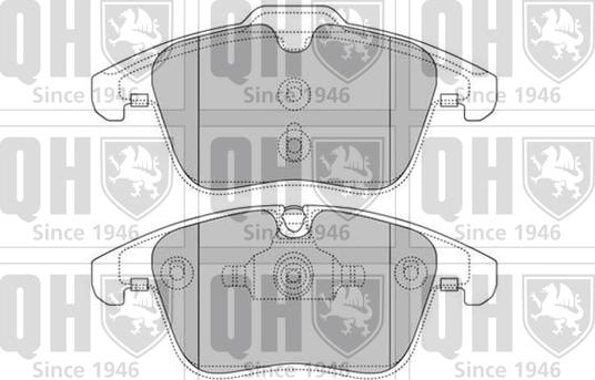 Quinton Hazell BP1629 - Kit pastiglie freno, Freno a disco autozon.pro