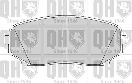 Quinton Hazell BP1626 - Kit pastiglie freno, Freno a disco autozon.pro