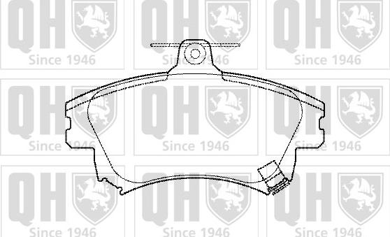 Quinton Hazell BP1099 - Kit pastiglie freno, Freno a disco autozon.pro