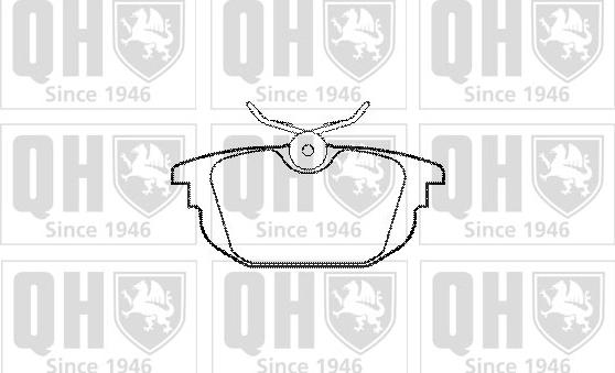 Quinton Hazell BP1090 - Kit pastiglie freno, Freno a disco autozon.pro