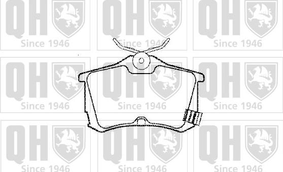 Quinton Hazell BP1093 - Kit pastiglie freno, Freno a disco autozon.pro