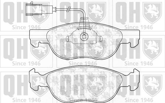 Quinton Hazell BP1047 - Kit pastiglie freno, Freno a disco autozon.pro