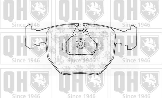 Quinton Hazell BP1052 - Kit pastiglie freno, Freno a disco autozon.pro