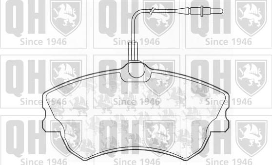 Quinton Hazell BP1065 - Kit pastiglie freno, Freno a disco autozon.pro