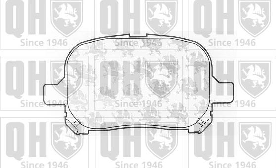 Quinton Hazell BP1060 - Kit pastiglie freno, Freno a disco autozon.pro