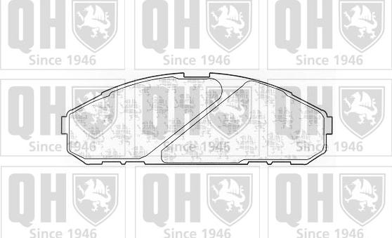 Quinton Hazell BP1036 - Kit pastiglie freno, Freno a disco autozon.pro