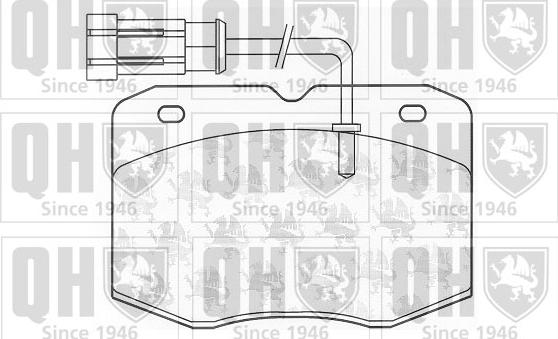 Quinton Hazell BP1030 - Kit pastiglie freno, Freno a disco autozon.pro