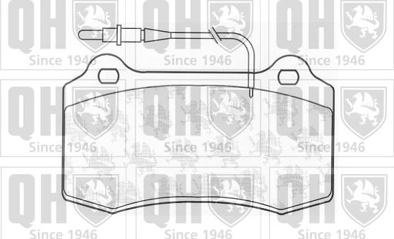 Quinton Hazell BP1029 - Kit pastiglie freno, Freno a disco autozon.pro