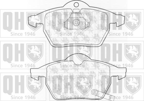 Quinton Hazell BP1023 - Kit pastiglie freno, Freno a disco autozon.pro