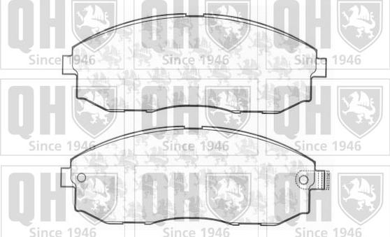 Quinton Hazell BP1192 - Kit pastiglie freno, Freno a disco autozon.pro