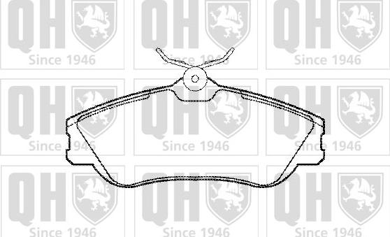 Quinton Hazell BP1145 - Kit pastiglie freno, Freno a disco autozon.pro