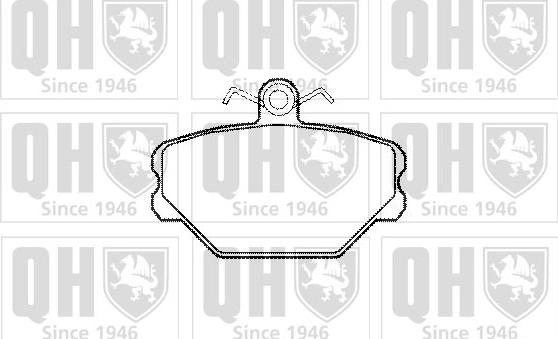 Quinton Hazell BP1156 - Kit pastiglie freno, Freno a disco autozon.pro